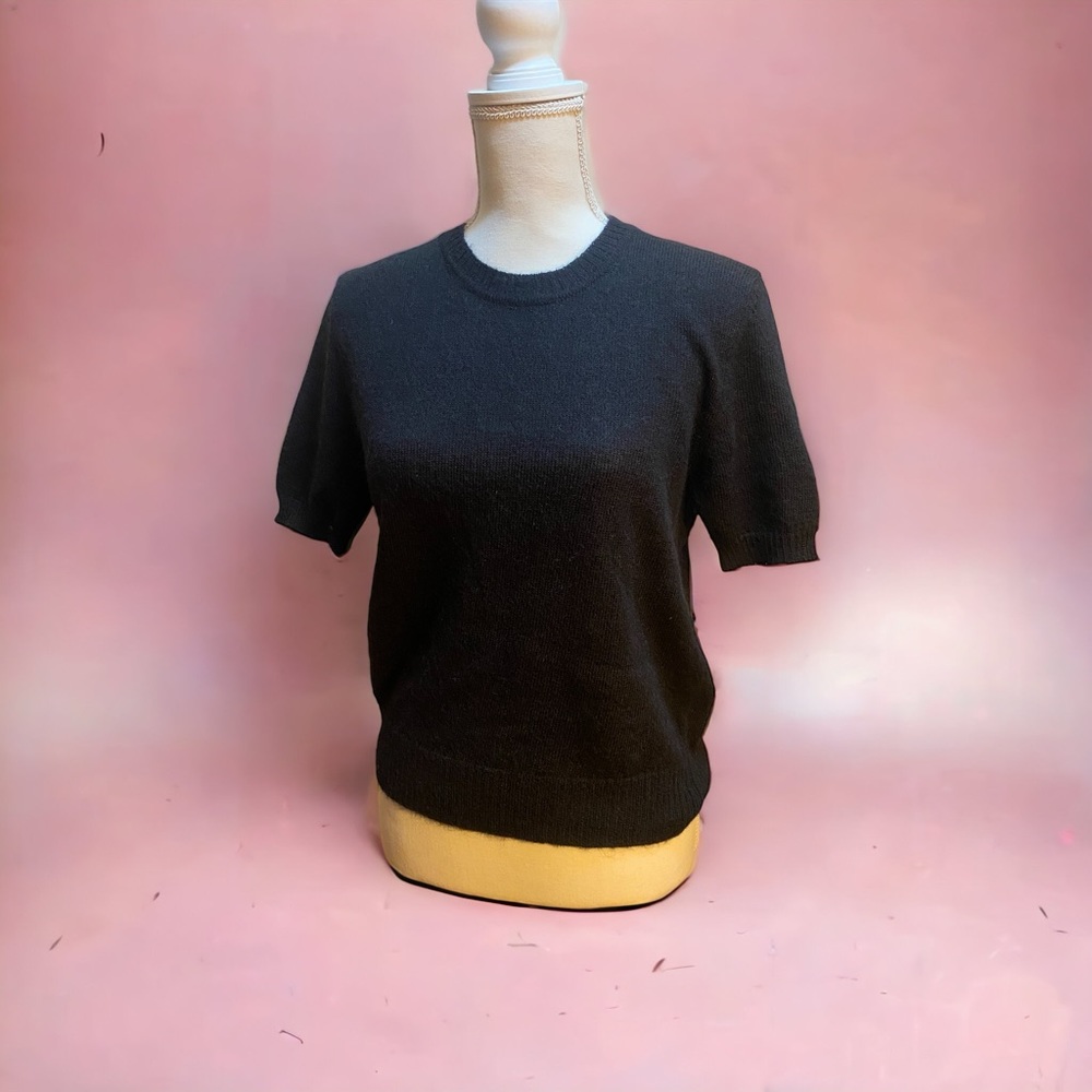 Cuyana Mohair Knit Crew Neck Short Sleeve